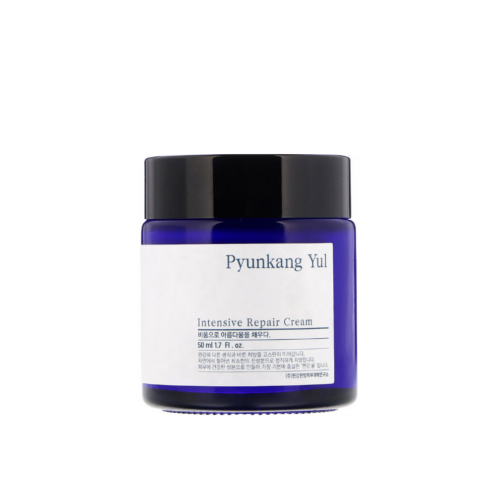 Purkki Intensive Repair Cream 50ml Pyunkang Yul valkoisella taustalla.