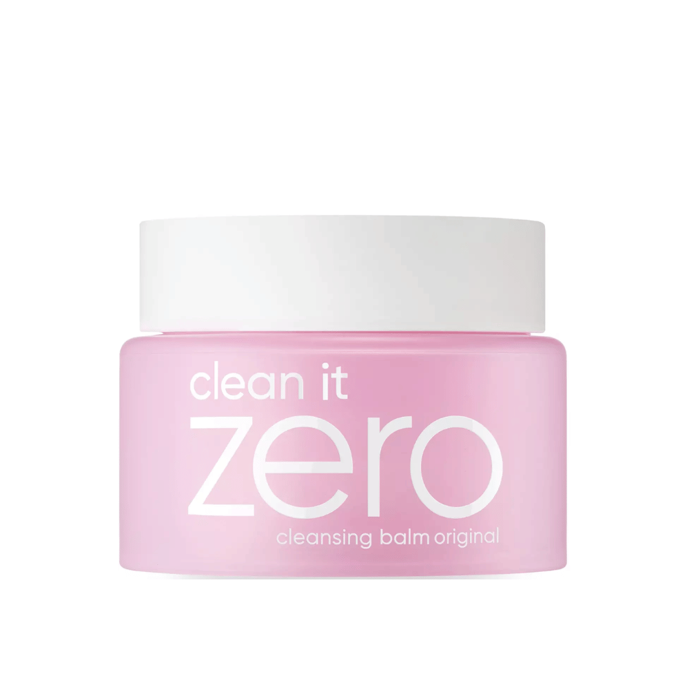Purkillinen Clean It Zero Cleansing Balm Original 100ml valkoisella taustalla, joka mainostaa BANILA CO:n alkuperäistä puhdistusbalmia ihonhoitoon.
