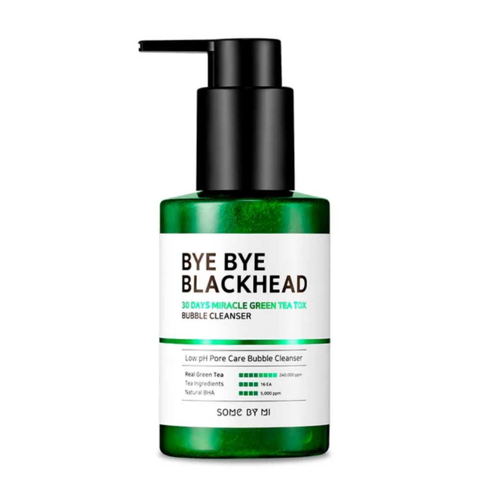 Bye Bye Blackhead 30 Days Miracle Green Tea Tox Bubble Cleanser 120g SOME BY MI ihonhoitoon.