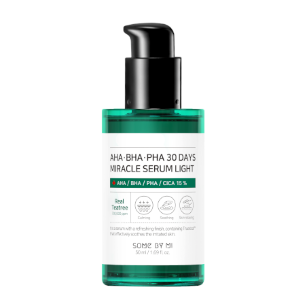 SOME BY MI AHA, BHA, PHA 30 Days Miracle Serum Light 50ml aknen ja pigmenttiläiskien hoitoon.