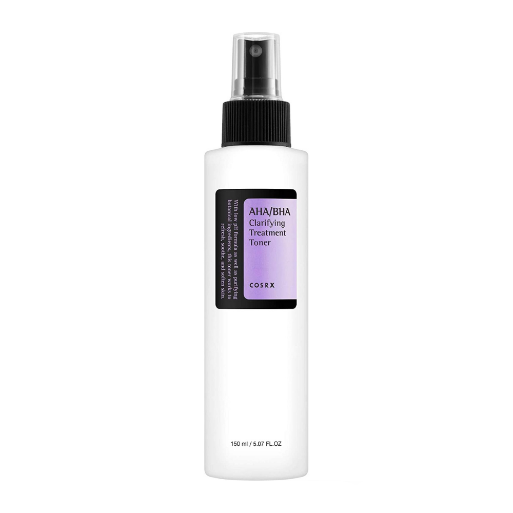 COSRX AHA/BHA Clarifying Treatment Toner 150ml kuorii ja hoitaa mustapäitä tehokkaasti.