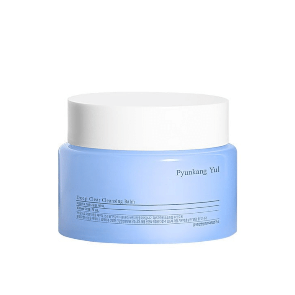 Purkki Pyunkang Yul Deep Clear Cleansing Balm 100ml valkoisella taustalla.